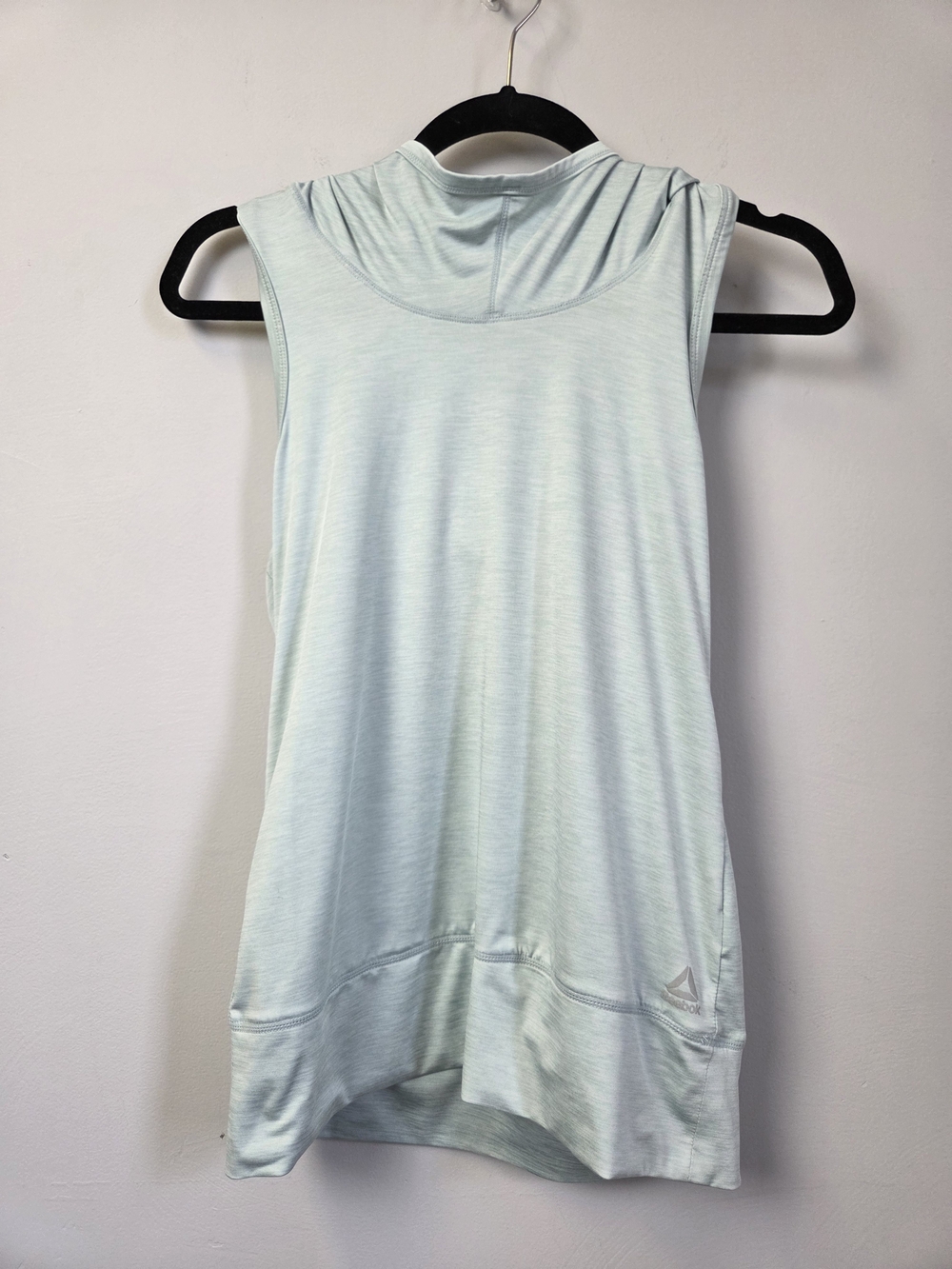 Reebok Light Mint Sleeveless Hooded Tank Top
